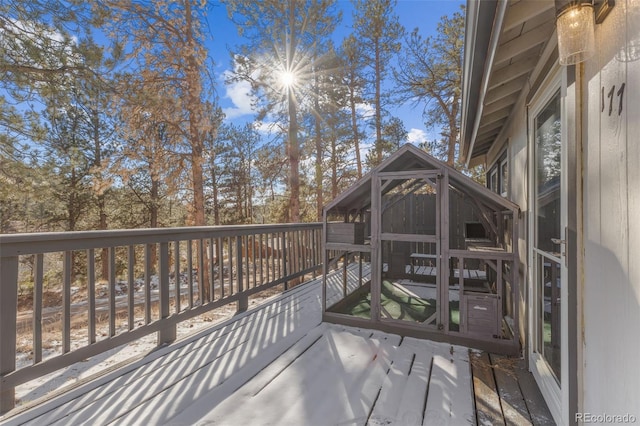 177 Gray St, Bailey, CO 80421 - view of wooden deck