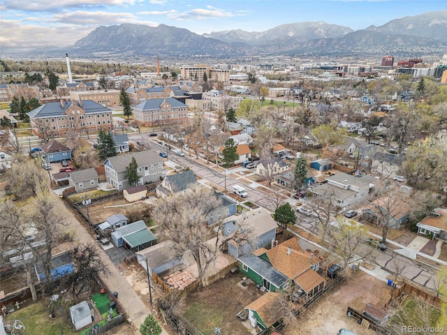 225 N Cedar St, Colorado Springs, CO 80903 - bird's eye view featuring a mountain view