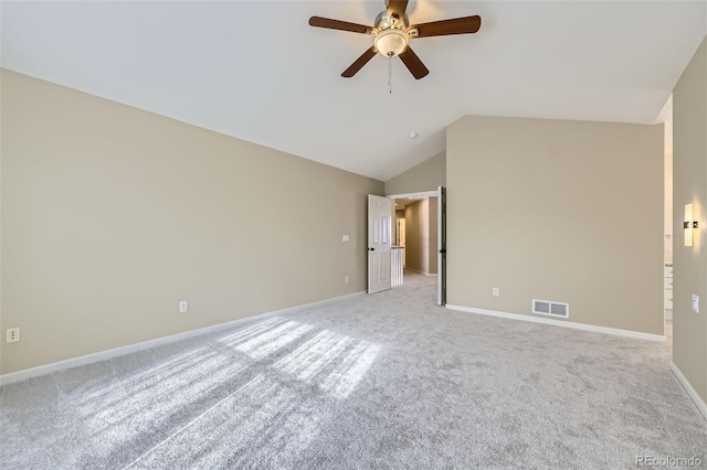 518 Zircon Way, Superior, CO 80027 - unfurnished bedroom with lofted ceiling, carpet flooring, baseboards, and ceiling fan