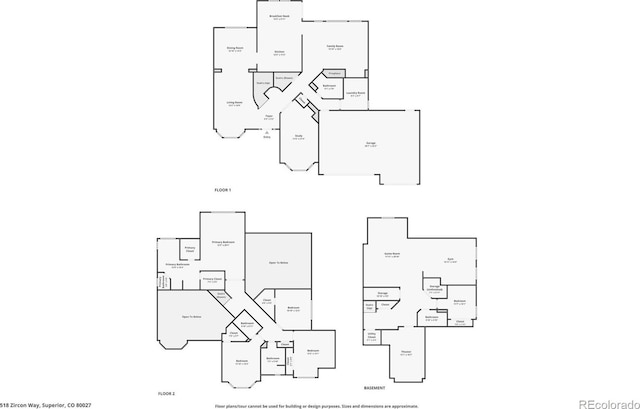 518 Zircon Way, Superior, CO 80027 - home floor plan
