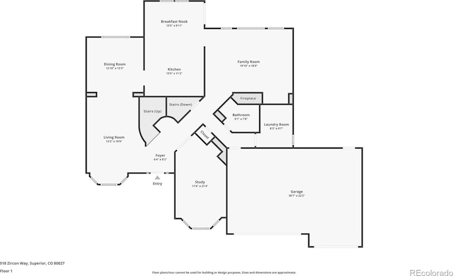 518 Zircon Way, Superior, CO 80027 - home floor plan