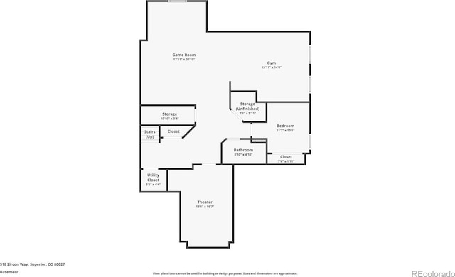 518 Zircon Way, Superior, CO 80027 - room layout