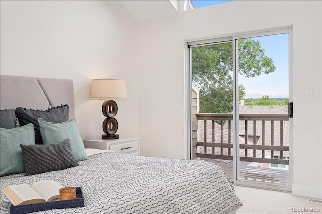 3413 W 114th Cir Unit B, Westminster, CO 80031 - bedroom featuring access to outside and light colored carpet