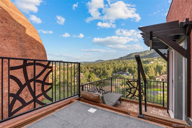 6619 Apache Pl, Larkspur, CO 80118 - balcony with a mountain view