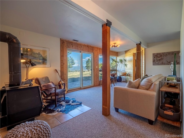 30455 Mountainside Dr, Buena Vista, CO 81211 - living room with carpet flooring