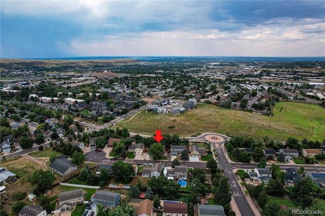312 Allen St, Golden, CO 80401 - aerial view of property's location featuring nearby suburban area