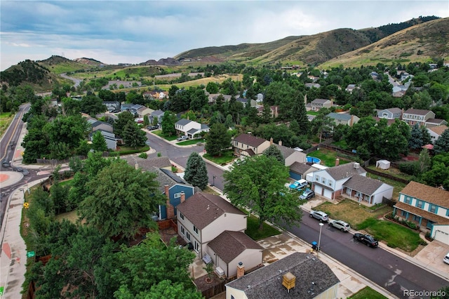312 Allen St, Golden, CO 80401 - aerial perspective of suburban area with mountains