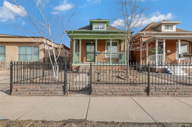 bungalow-style home featuring covered porch