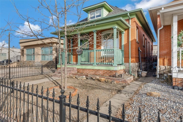 view of front of house featuring a porch