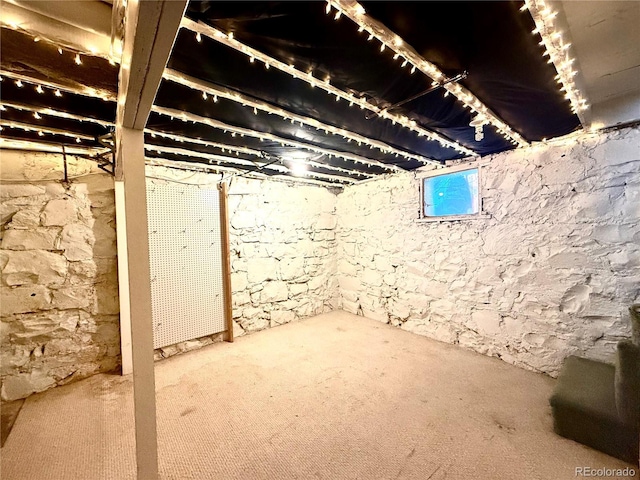 view of below grade area