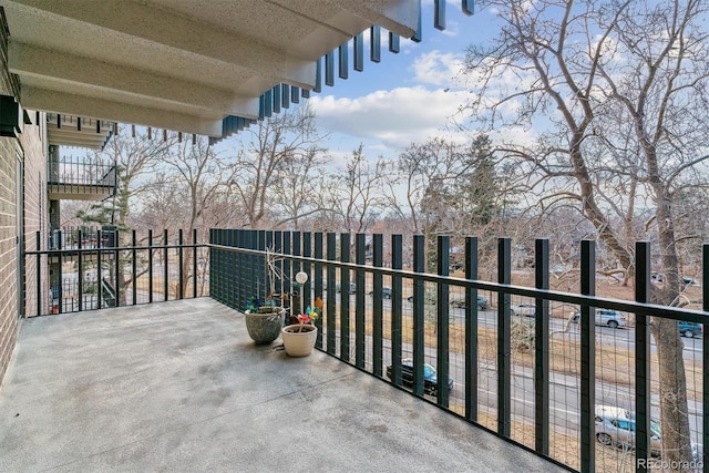 view of balcony