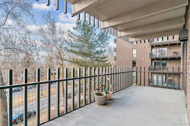 view of balcony