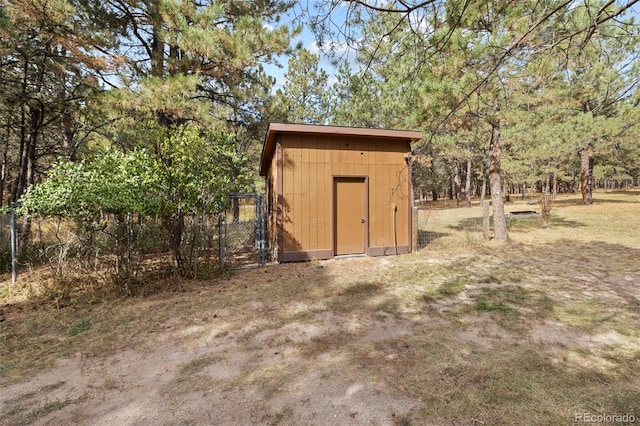 view of outbuilding