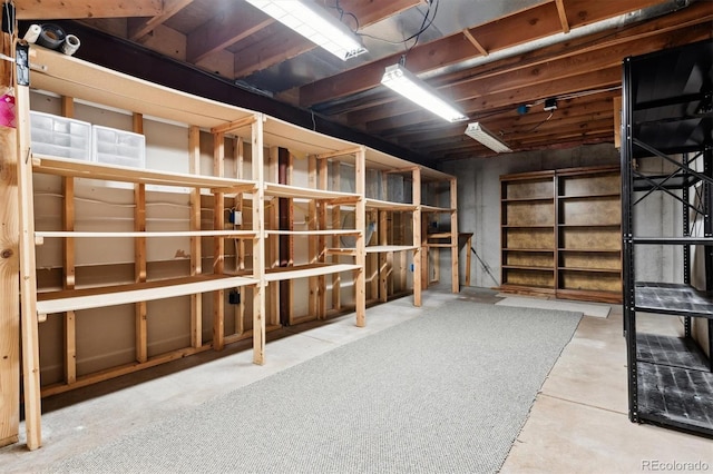 view of storage room