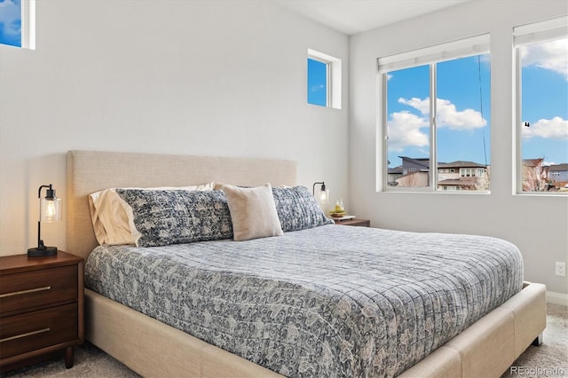 bedroom featuring carpet flooring