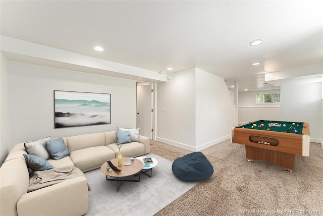 2017 Jackson St, Golden, CO 80401 - recreation room with carpet and recessed lighting
