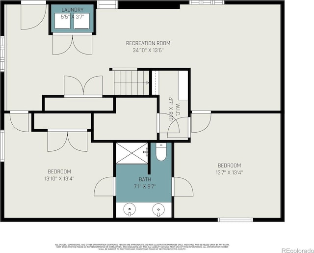2017 Jackson St, Golden, CO 80401 - view of property floor plan