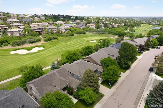 1001 Deer Clover Way, Castle Pines, CO 80108 - aerial perspective of suburban area featuring a golf club
