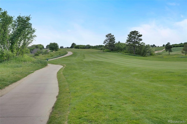 1001 Deer Clover Way, Castle Pines, CO 80108 - view of community featuring view of golf course and a yard
