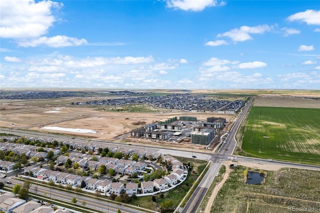 bird's eye view with a residential view