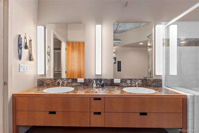 1610 Little Raven St Unit 502, Denver, CO 80202 - bathroom featuring double vanity