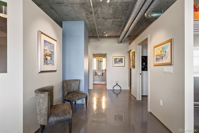 1610 Little Raven St Unit 502, Denver, CO 80202 - hall featuring concrete flooring
