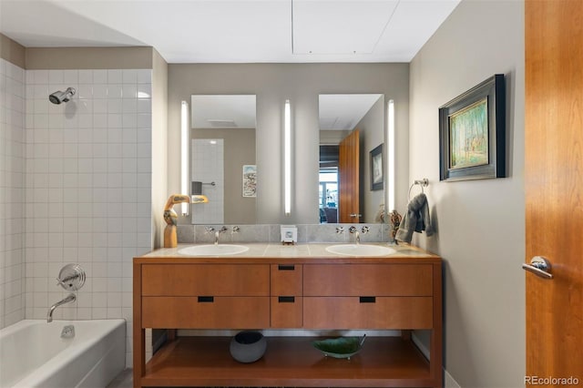 1610 Little Raven St Unit 502, Denver, CO 80202 - full bath featuring double vanity and shower / bath combination