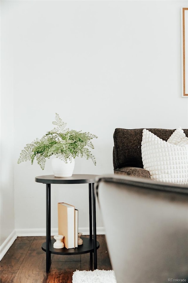 room details featuring hardwood / wood-style floors