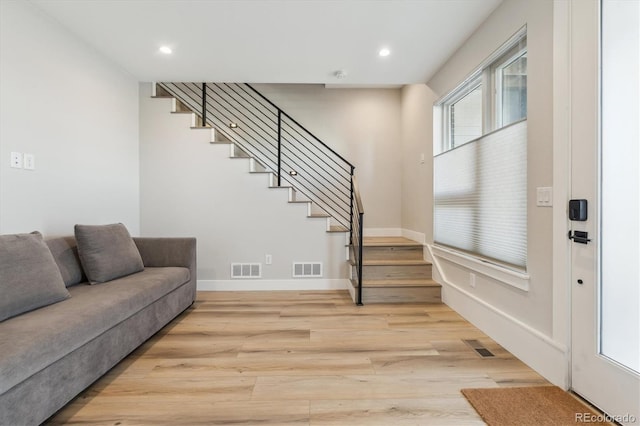 interior space featuring light hardwood / wood-style floors