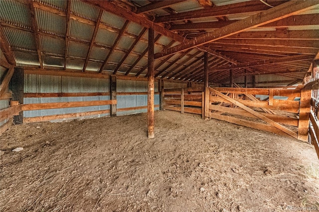 view of horse barn