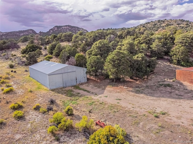 7727 County Road 521, Walsenburg, CO 81089 - birds eye view of property with a mountain view