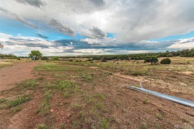 view of yard featuring a rural view