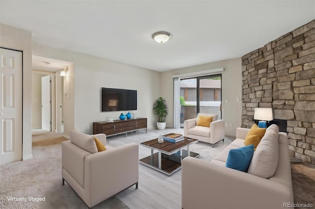 view of living area