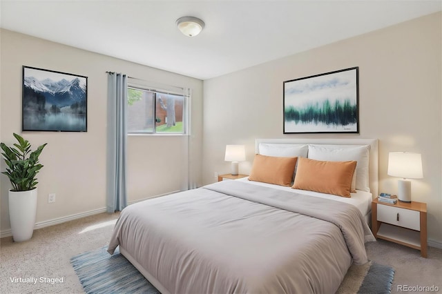 bedroom with baseboards