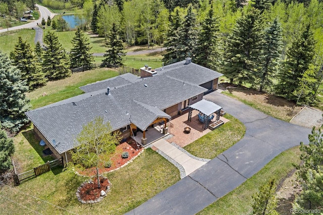 27436 Kennedy Gulch Rd, Conifer, CO 80433 - view from above of property featuring a nearby body of water
