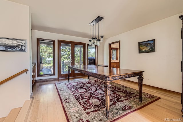 6663 S Prescott Way, Littleton, CO 80120 - office area featuring plenty of natural light, light wood-style floors, and french doors