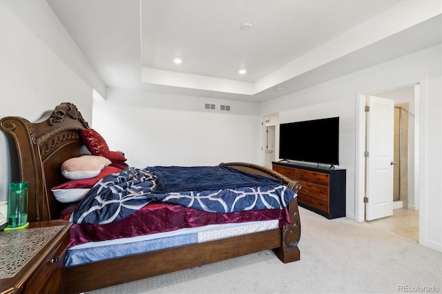 10983 Uvalda St, Commerce City, CO 80022 - bedroom with carpet floors, a tray ceiling, and recessed lighting