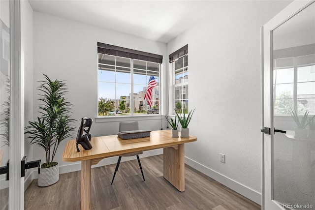 11187 W 53rd Dr, Wheat Ridge, CO 80033 - office with wood finished floors and french doors