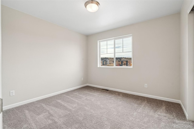 view of carpeted empty room