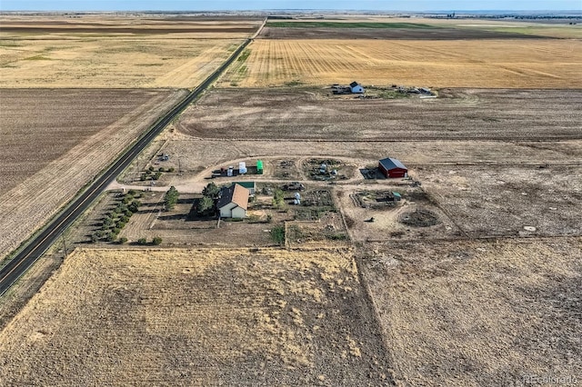 bird's eye view featuring a rural view