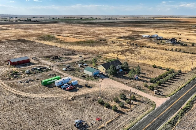 drone / aerial view featuring a rural view