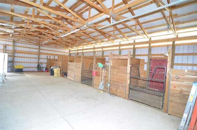 view of horse barn