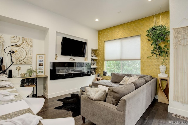 3030 Wilson Ct Unit 5, Denver, CO 80205 - living area featuring recessed lighting and dark wood-type flooring