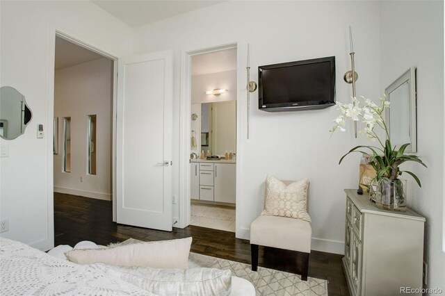 3030 Wilson Ct Unit 5, Denver, CO 80205 - bedroom with wood finished floors and connected bathroom