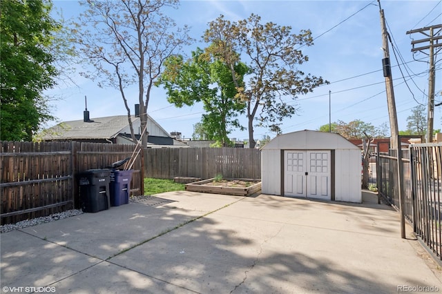 3817 Osage St, Denver, CO 80211 - fenced backyard with a storage shed and a patio