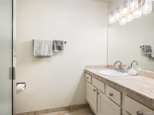 bathroom featuring vanity