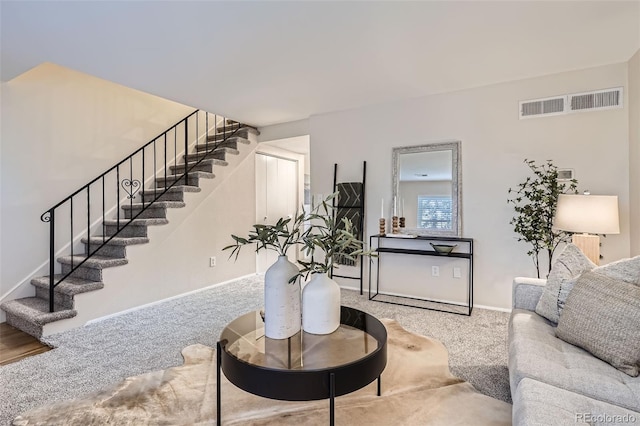 5511 S Lowell Blvd, Littleton, CO 80123 - living room with stairs and carpet floors