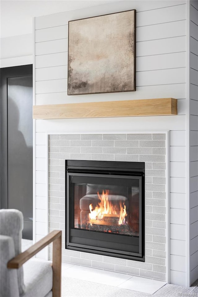 108 Arapahoe St, Golden, CO 80403 - detailed view of a glass covered fireplace