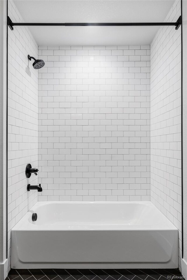 108 Arapahoe St, Golden, CO 80403 - full bathroom featuring tile patterned floors and tub / shower combination
