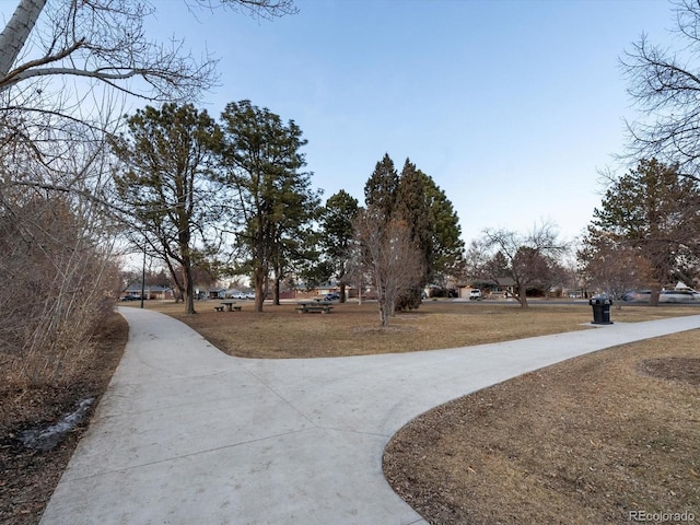 exterior space featuring a lawn